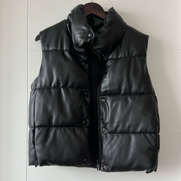 Zara Leather Vest - Picture 1 of 6